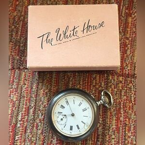 Mens Vintage Pocket Watch W/Org Box